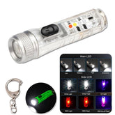 Mini Keychain Flashlight LED Rechargeable Torch Portable Magnetic USB-TI00790-Veeddydropshipping